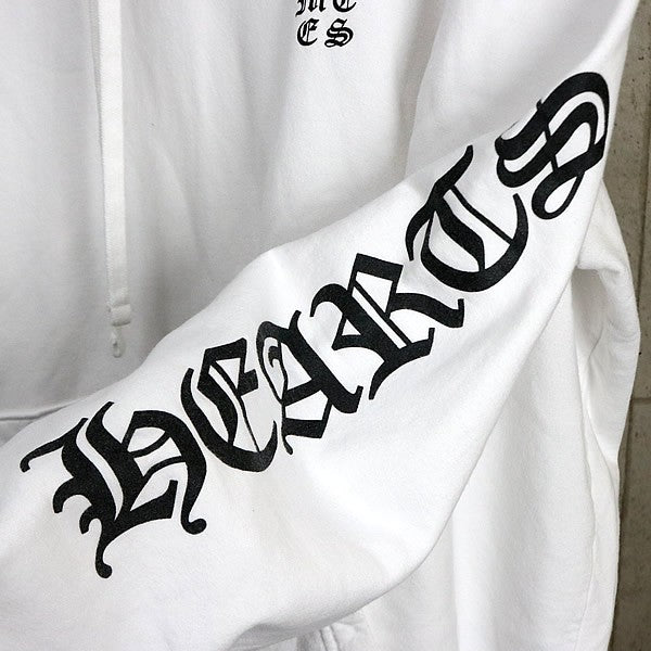 CHROME HEARTS Old English Pullover Hoodie White Size XL