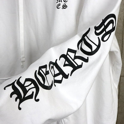 CHROME HEARTS Old English Pullover Hoodie White Size XL