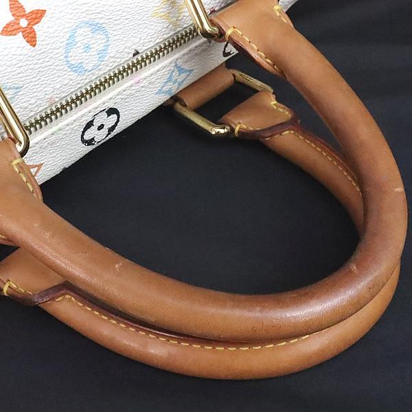 Louis Vuitton Speedy 30 Monogram Handbag White Size ONE SIZE