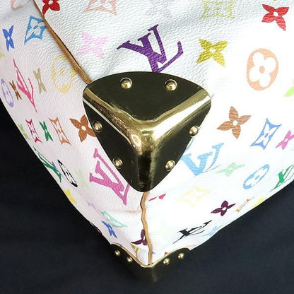 Louis Vuitton Speedy 30 Monogram Handbag White Size ONE SIZE
