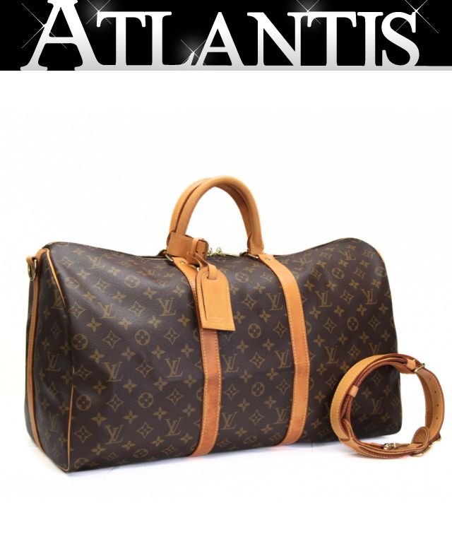 Louis Vuitton Monogram Keepall 50 Bag Brown Size ONE SIZE