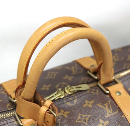Louis Vuitton Monogram Keepall 50 Bag Brown Size ONE SIZE