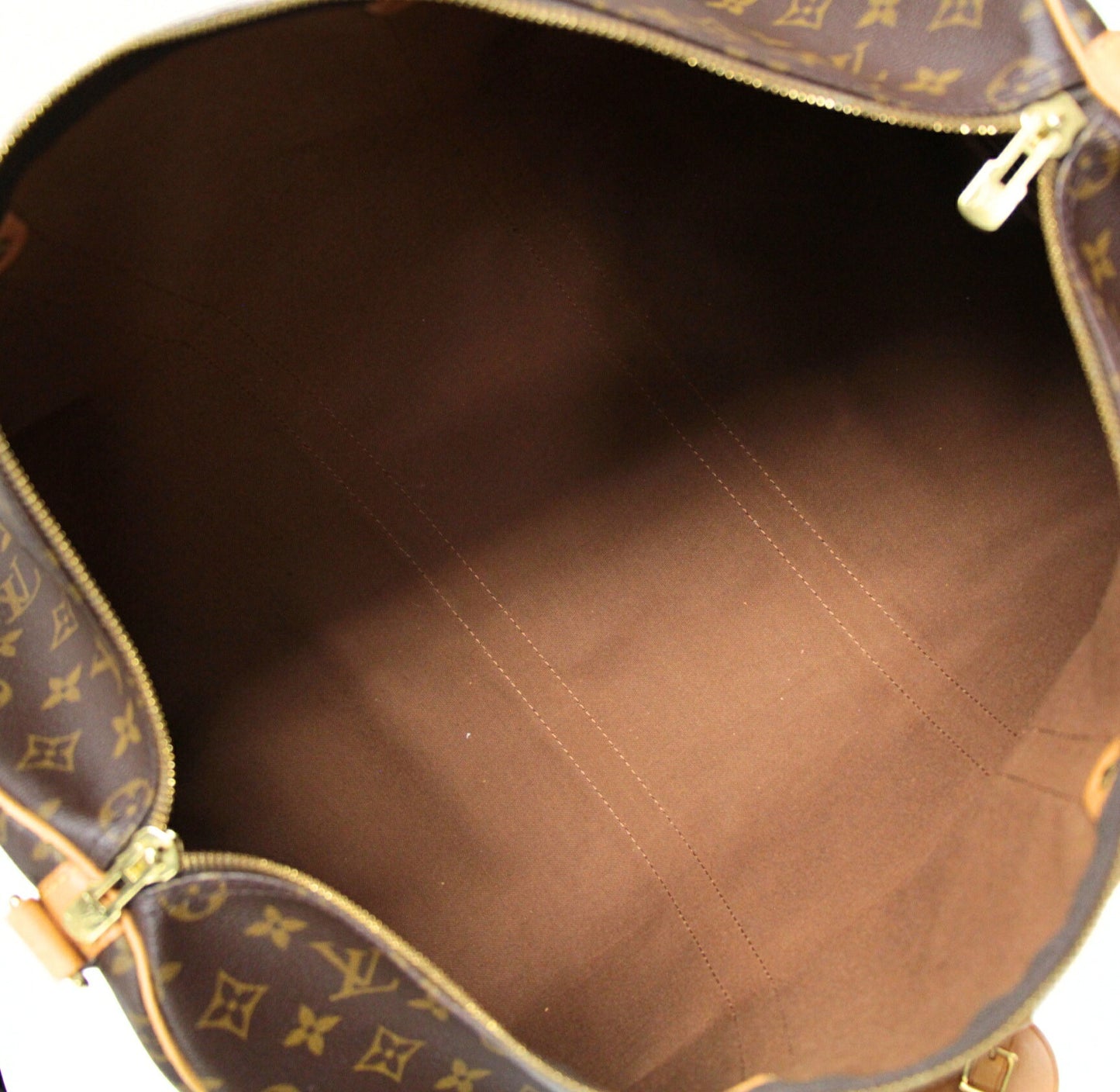 Louis Vuitton Monogram Keepall 50 Bag Brown Size ONE SIZE