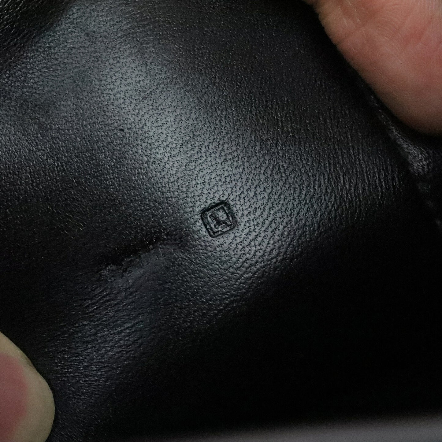 HERMES Dogon GM Togo Leather Wallet Black Size ONE SIZE