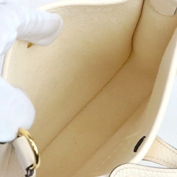 HERMES Evelyne TPM Taurillon Clemence Bag Nata Size ONE SIZE