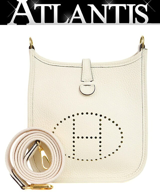 HERMES Evelyne TPM Nata Taurillon Shoulder Bag Size ONE SIZE