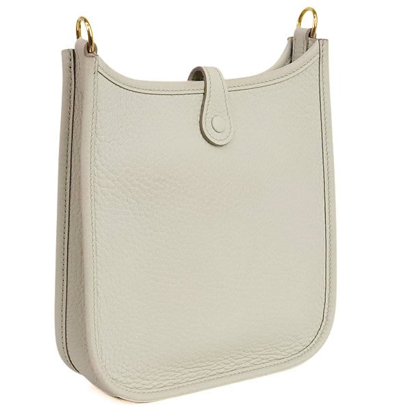 HERMES Evelyne TPM Taurillon Gris Perle Shoulder Bag Size ONE SIZE