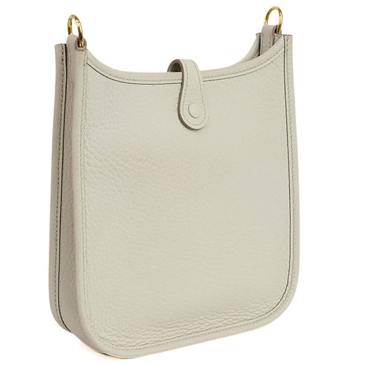 HERMES Evelyne TPM Taurillon Gris Perle Shoulder Bag Size ONE SIZE