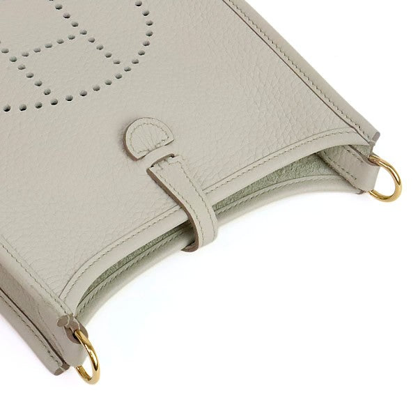 HERMES Evelyne TPM Taurillon Gris Perle Shoulder Bag Size ONE SIZE