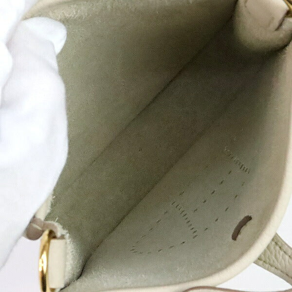 HERMES Evelyne TPM Taurillon Gris Perle Shoulder Bag Size ONE SIZE