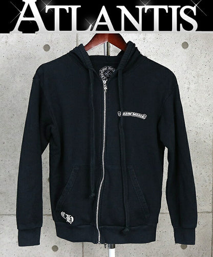 CHROME HEARTS Flare Knee Zip Hoodie Black Size S