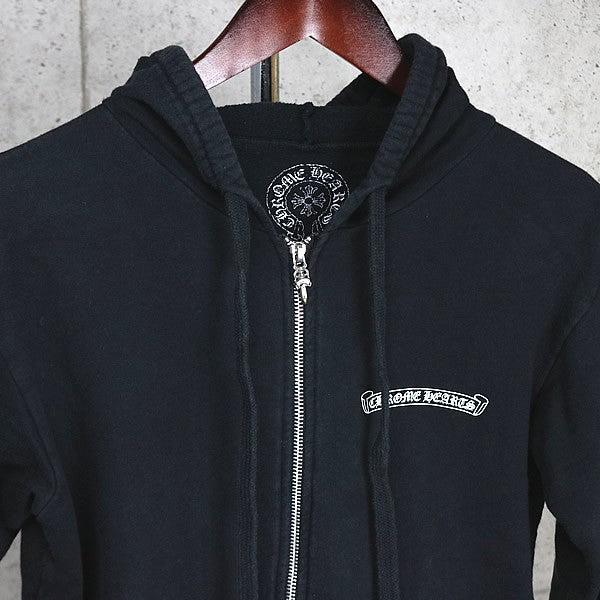 CHROME HEARTS Flare Knee Zip Hoodie Black Size S