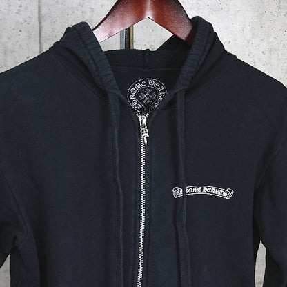 CHROME HEARTS Flare Knee Zip Hoodie Black Size S