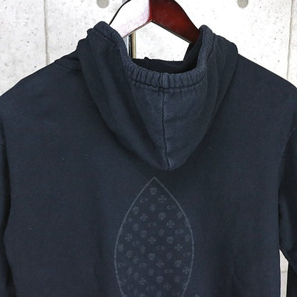 CHROME HEARTS Flare Knee Zip Hoodie Black Size S