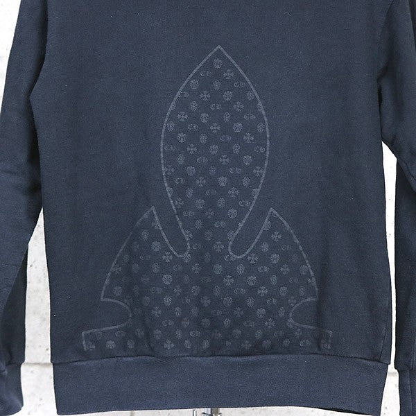 CHROME HEARTS Flare Knee Zip Hoodie Black Size S