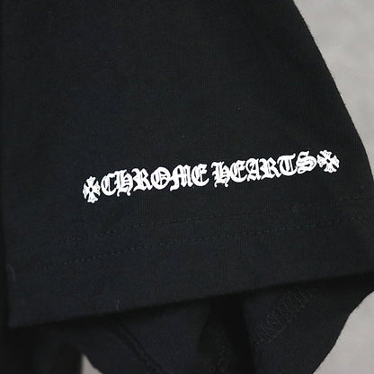 CHROME HEARTS Scroll Label Print Pocket T-Shirt Black Size M
