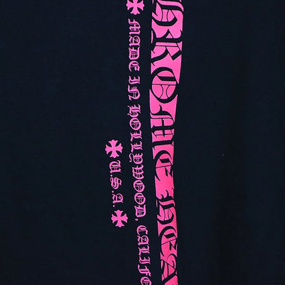 CHROME HEARTS Pink Logo Pocket T-Shirt Black/Pink Size L