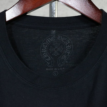 CHROME HEARTS Pink Logo Pocket T-Shirt Black/Pink Size L