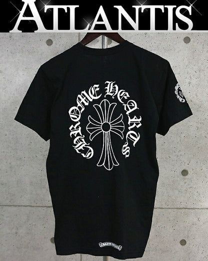 CHROME HEARTS Neck Logo CH Cross Pocket T-Shirt Black Size M