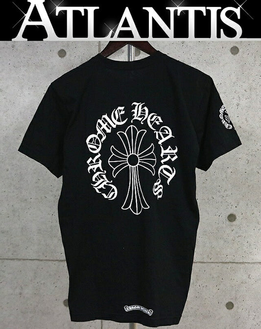 CHROME HEARTS Neck Logo CH Cross Pocket T-Shirt Black Size M