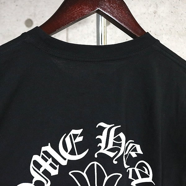 CHROME HEARTS Neck Logo CH Cross Pocket T-Shirt Black Size M