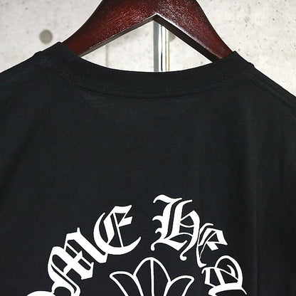 CHROME HEARTS Neck Logo CH Cross Pocket T-Shirt Black Size M