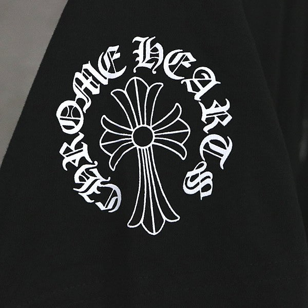 CHROME HEARTS Neck Logo CH Cross Pocket T-Shirt Black Size M