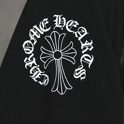 CHROME HEARTS Neck Logo CH Cross Pocket T-Shirt Black Size M