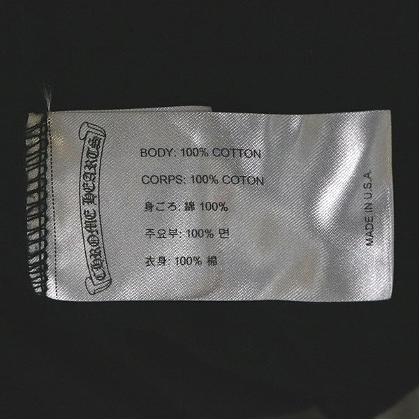 CHROME HEARTS Neck Logo CH Cross Pocket T-Shirt Black Size M