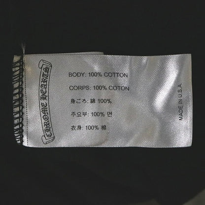 CHROME HEARTS Neck Logo CH Cross Pocket T-Shirt Black Size M
