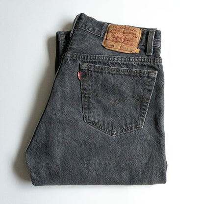 Levi's 90s 501 Black Jeans Denim Pants Size 34×36