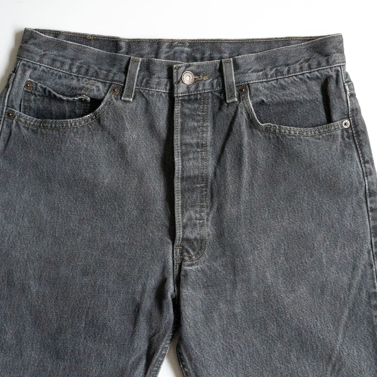 Levi's 90s 501 Black Jeans Denim Pants Size 34×36