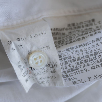 Comme des Garcons 90S Statement Collar Shirt Size XL