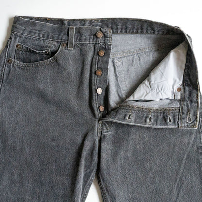 Levi's 90s 501 Black Jeans Denim Pants Size 34×36