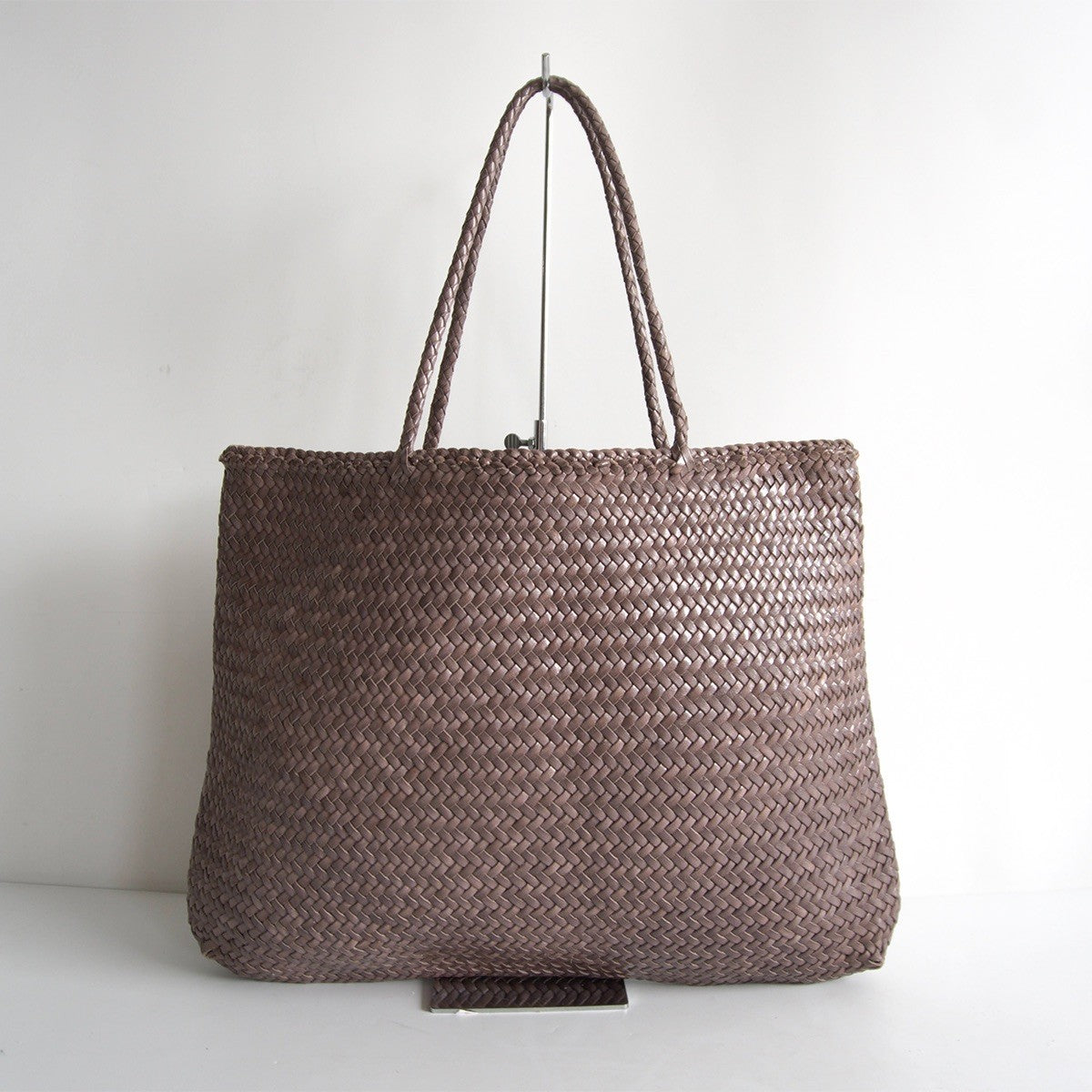 DRAGON Leather Mesh Handbag