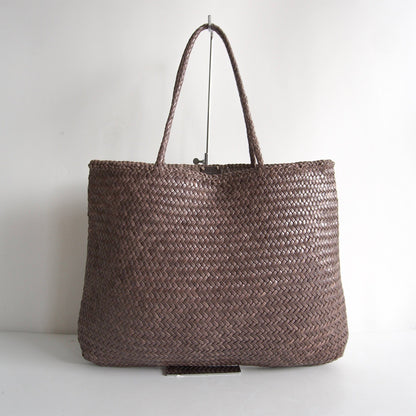 DRAGON Leather Mesh Handbag