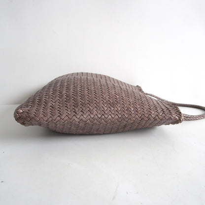 DRAGON Leather Mesh Handbag