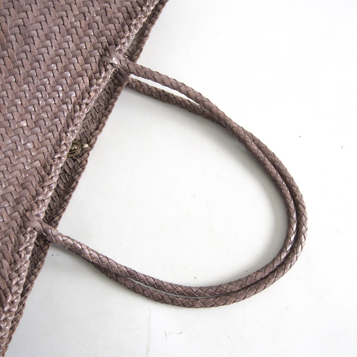 DRAGON Leather Mesh Handbag