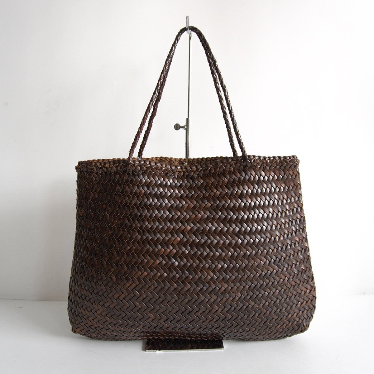 DRAGON Leather Mesh Handbag