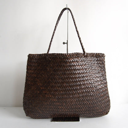 DRAGON Leather Mesh Handbag
