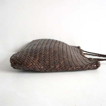 DRAGON Leather Mesh Handbag