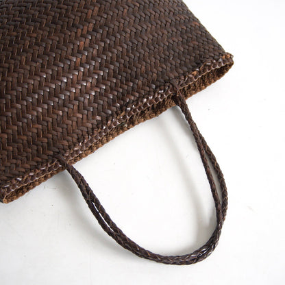 DRAGON Leather Mesh Handbag
