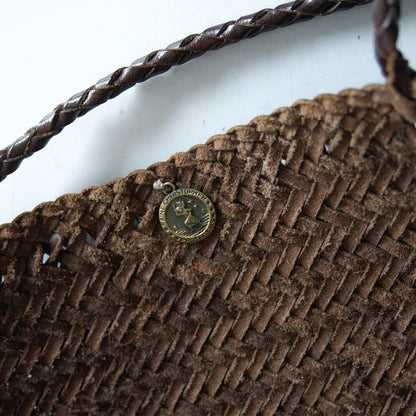 DRAGON Leather Mesh Handbag