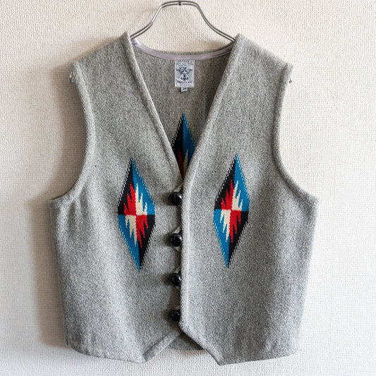 ORTEGA'S Chimayo Vest Wool Gray Size 38