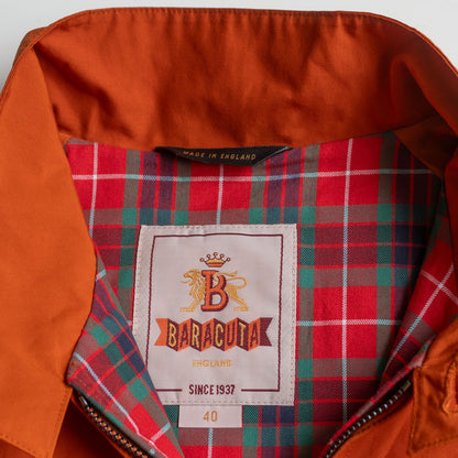 Baracuta G4 Driving Jacket Coat Orange Size 40