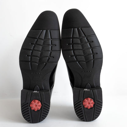 REGAL Monk Strap Leather Shoes Black Size 8.5