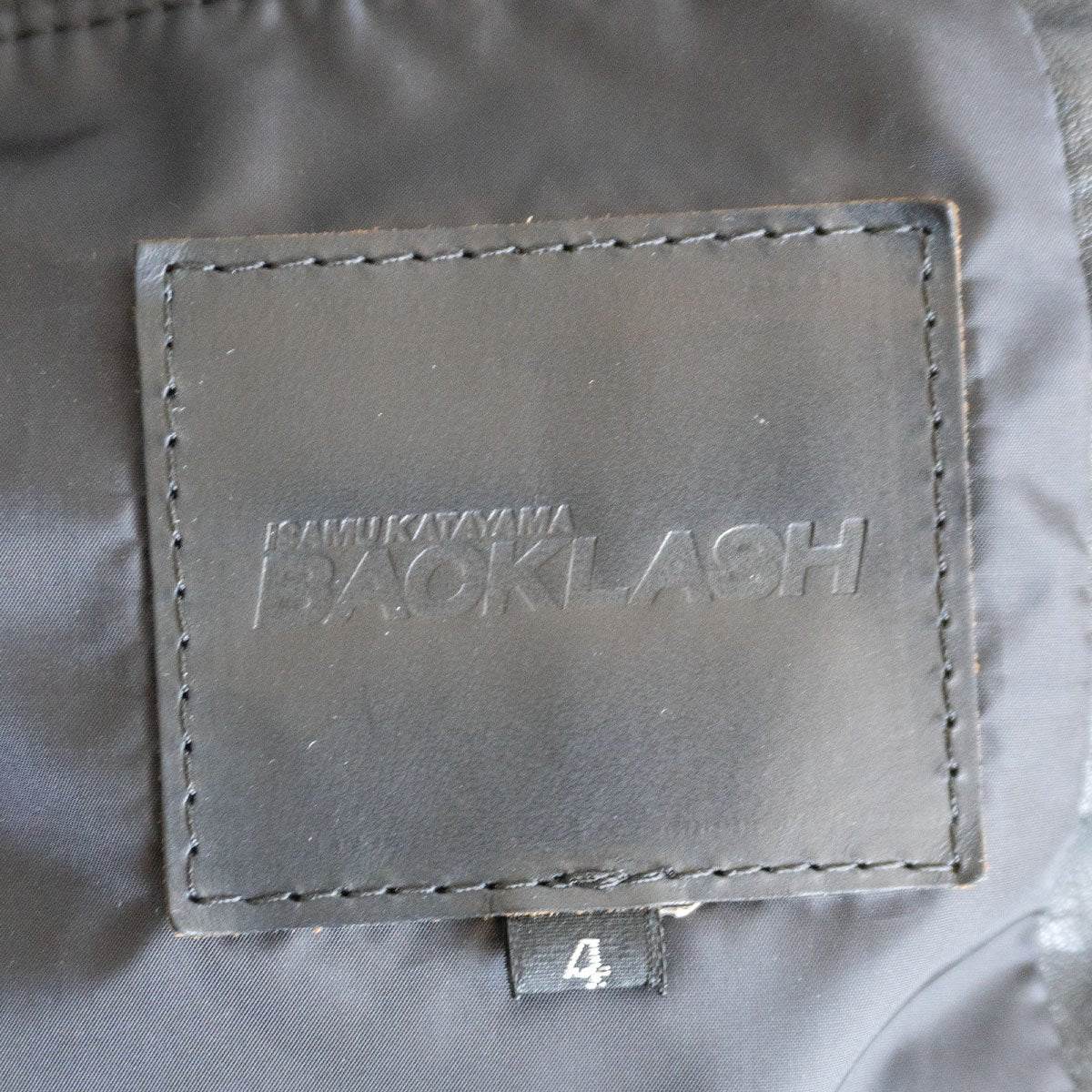 ISAMU KATAYAMA BACKLASH Kangaroo Leather Down Black Size XL