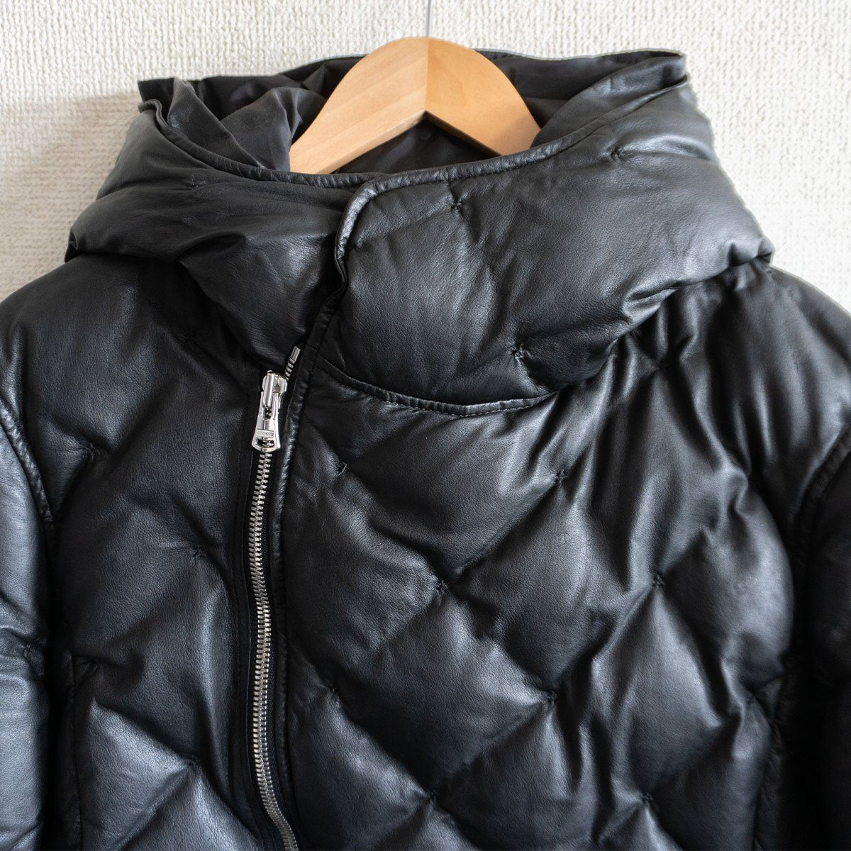 ISAMU KATAYAMA BACKLASH Kangaroo Leather Down Black Size XL