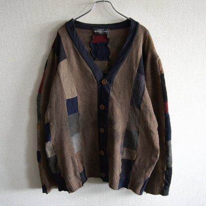 Geoffrey B. Small Remake Patchwork Cardigan Size L