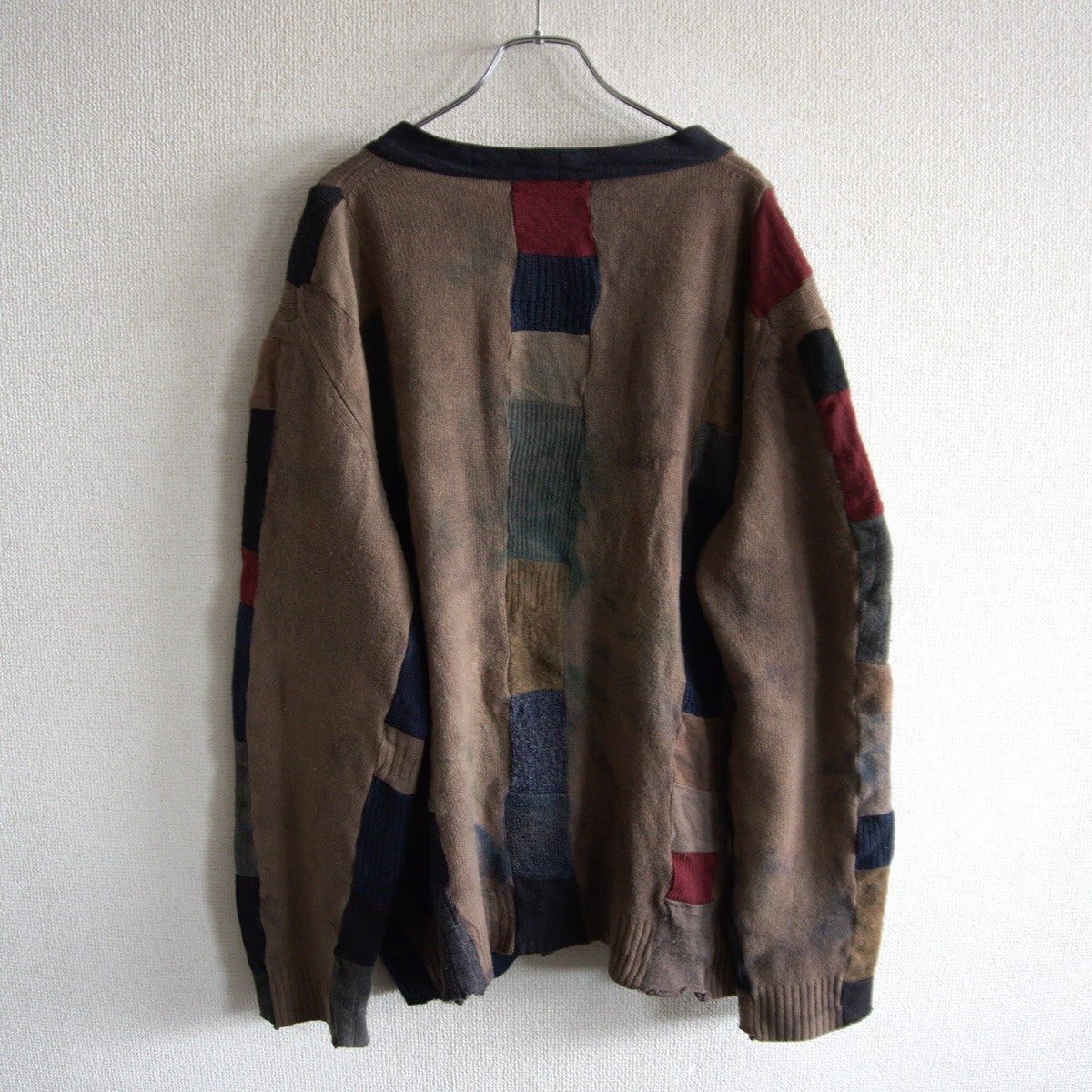 Geoffrey B. Small Remake Patchwork Cardigan Size L